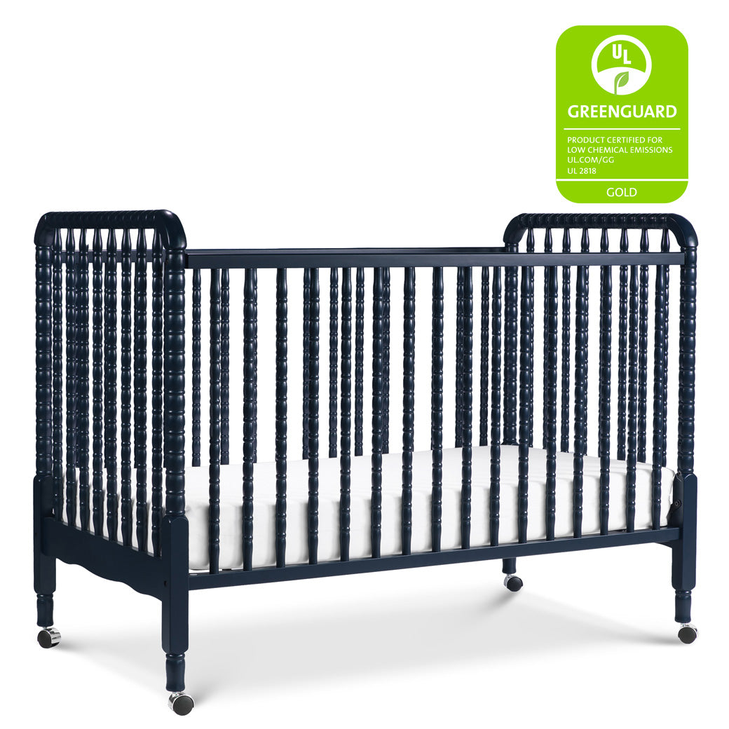 DaVinci’s Jenny Lind Crib with GREENGUARD tag in -- Color_Navy