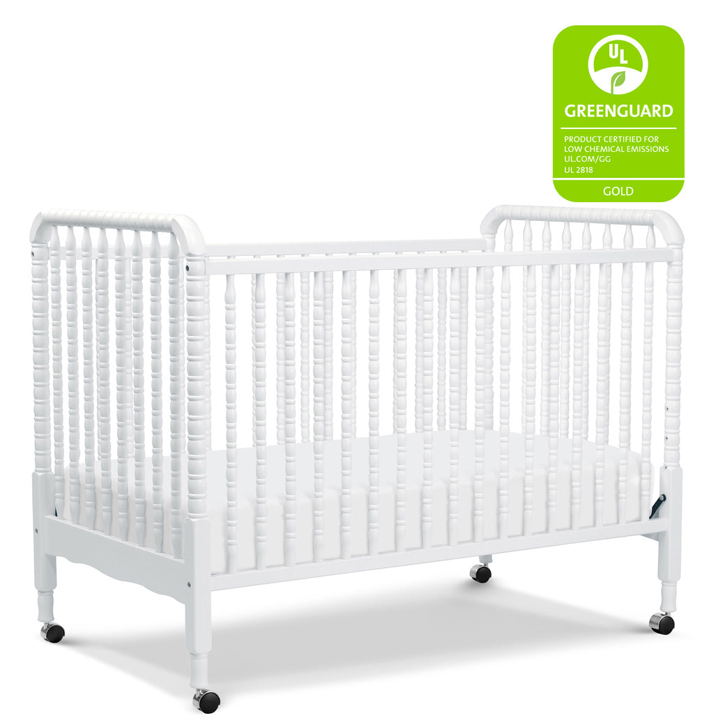 DaVinci’s Jenny Lind Crib with GREENGUARD tag in -- Color_White