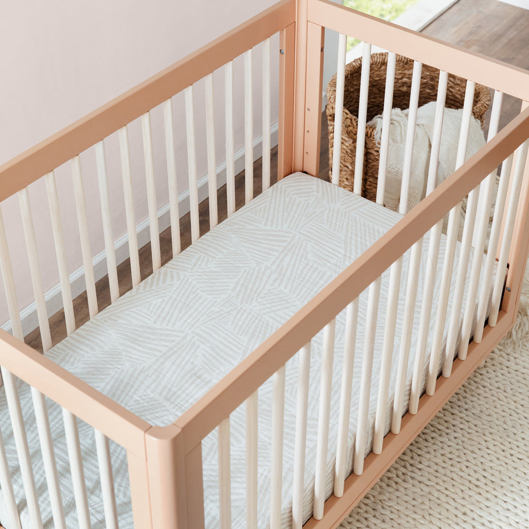 Overhead view of Babyletto Lolly 3-in-1 Crib in -- Color_Canyon