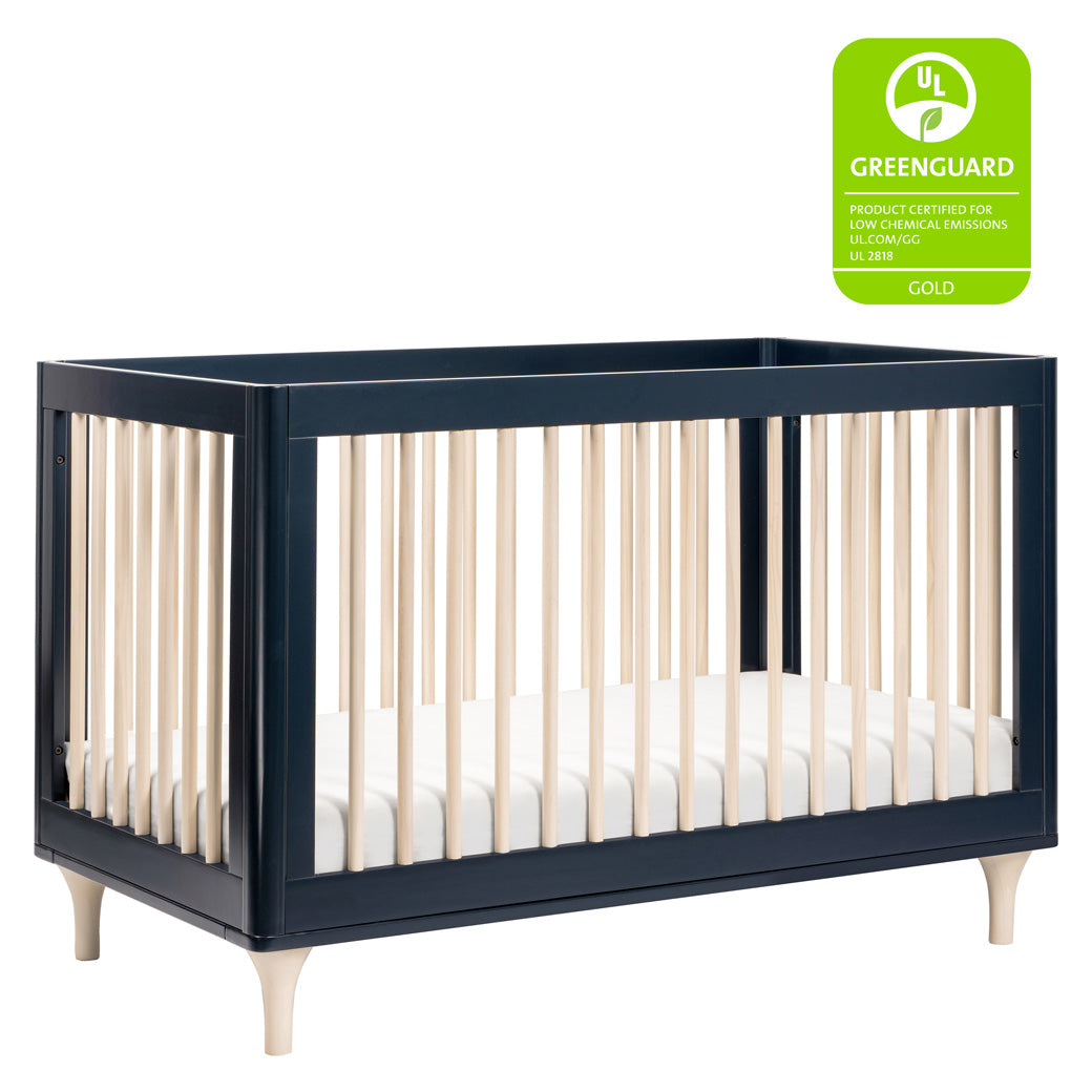 The Babyletto Lolly 3-in-1 Crib with GREENGUARD tag in -- Color_Navy
