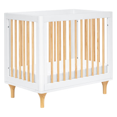 The Babyletto Lolly 4-in-1 Convertible Mini Crib in -- Color_White / Natural