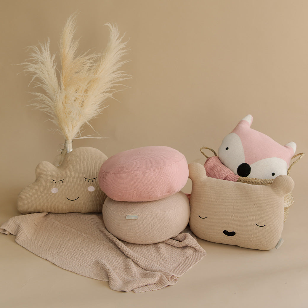 Pink Fox Meditation Cushion
