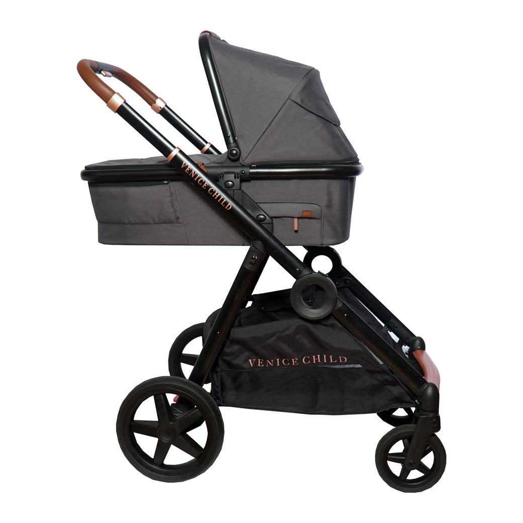Maverick Single To Double Stroller With Bassinet and Toddler Seat