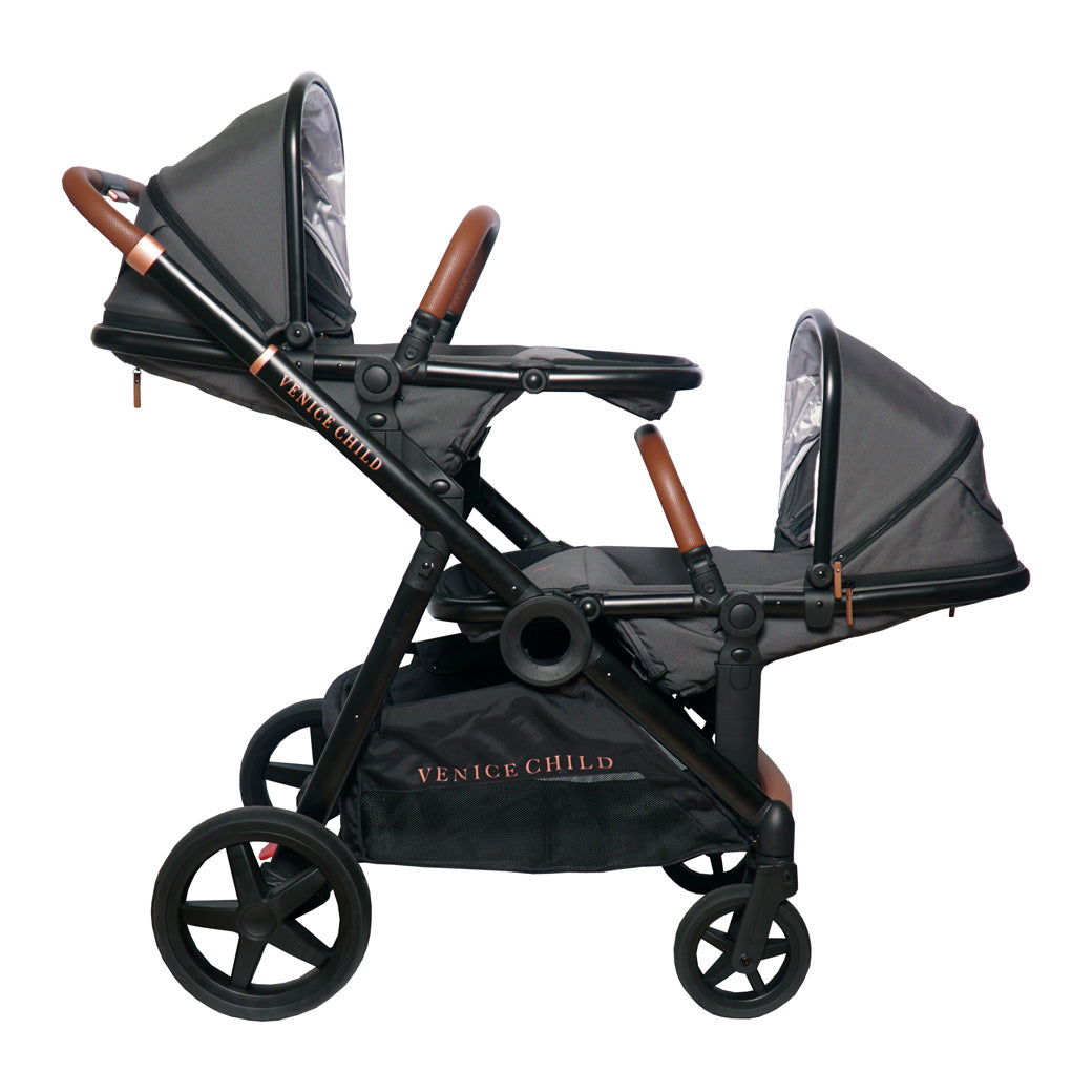 Maverick Single to Double Stroller With Two Toddler Seats