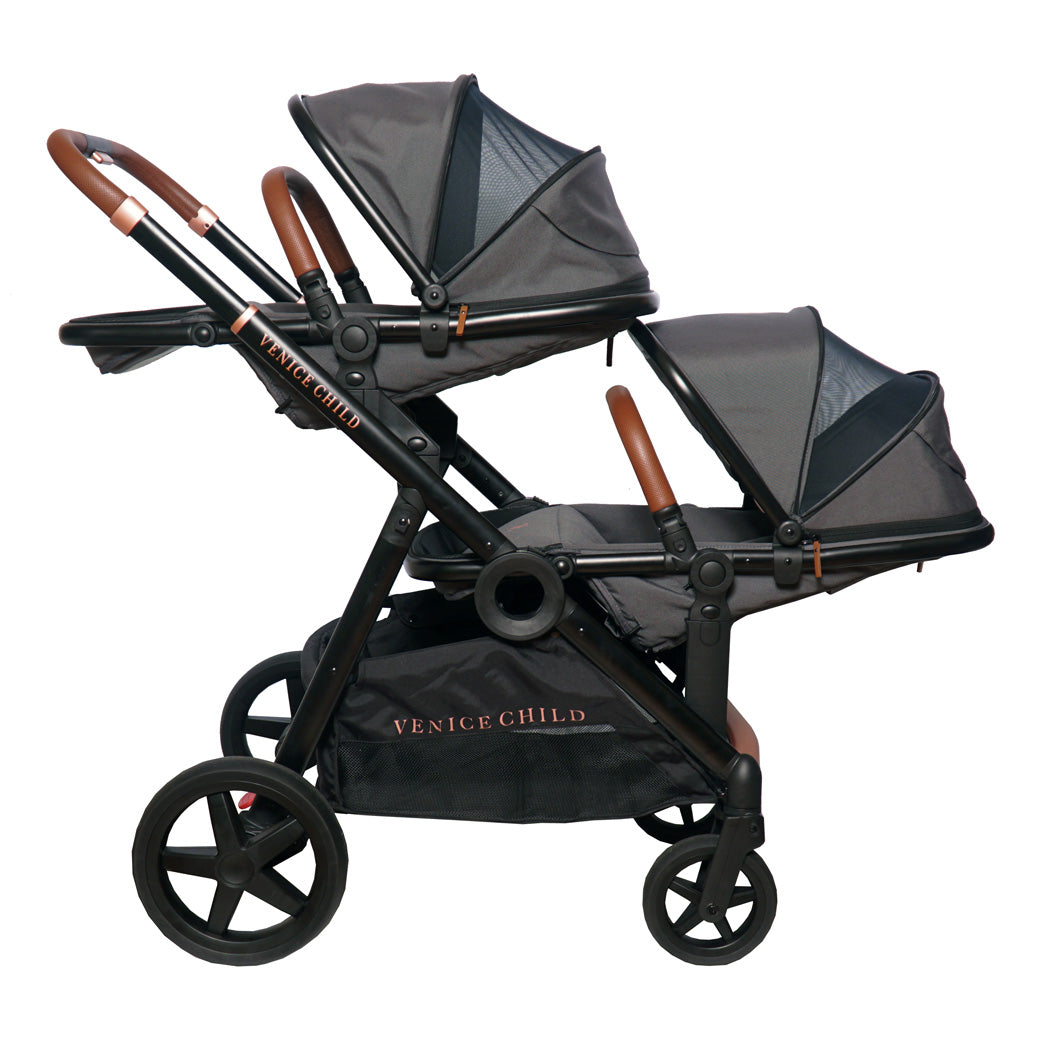 Maverick Single to Double Stroller With Two Toddler Seats