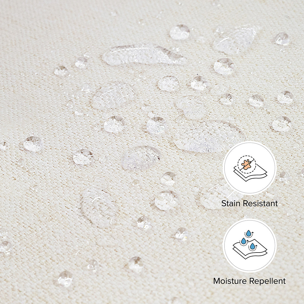 Material features of the Namesake's Harbour Power Recliner in -- Color_Performance Cream Eco-Weave