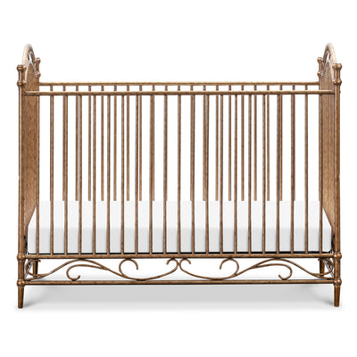 Front view of Namesake's Camellia 3-in-1 Convertible Crib in -- Color_Vintage Gold