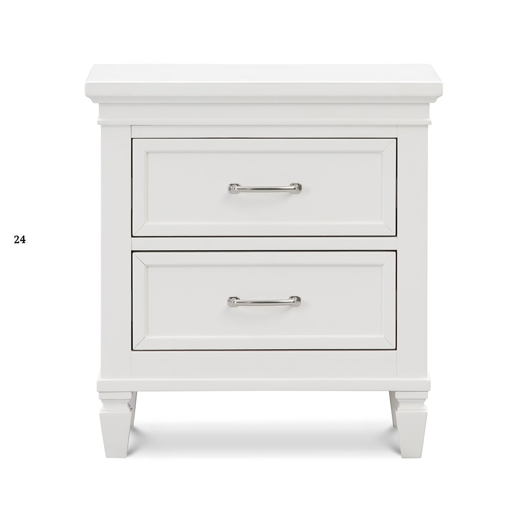 Front view of Namesake's Darlington Assembled Nightstand in -- Color_Warm White