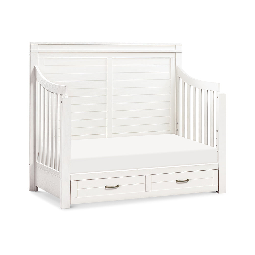 Namesake's Wesley Farmhouse Storage Crib as daybed in -- Color_Heirloom White