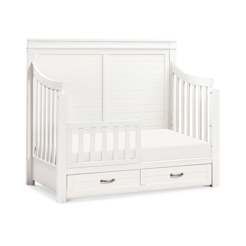Namesake's Wesley Farmhouse 4-in-1 Convertible Storage Crib as toddler bed  in -- Color_Heirloom White