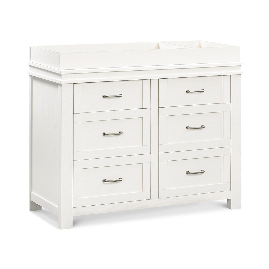Namesake's Wesley Farmhouse 6-Drawer Double Dresser with a tray in -- Color_Hairloom White