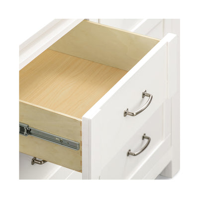 Namesake's Wesley Farmhouse 6-Drawer Double Dresser with open drawer in -- Color_Hairloom White
