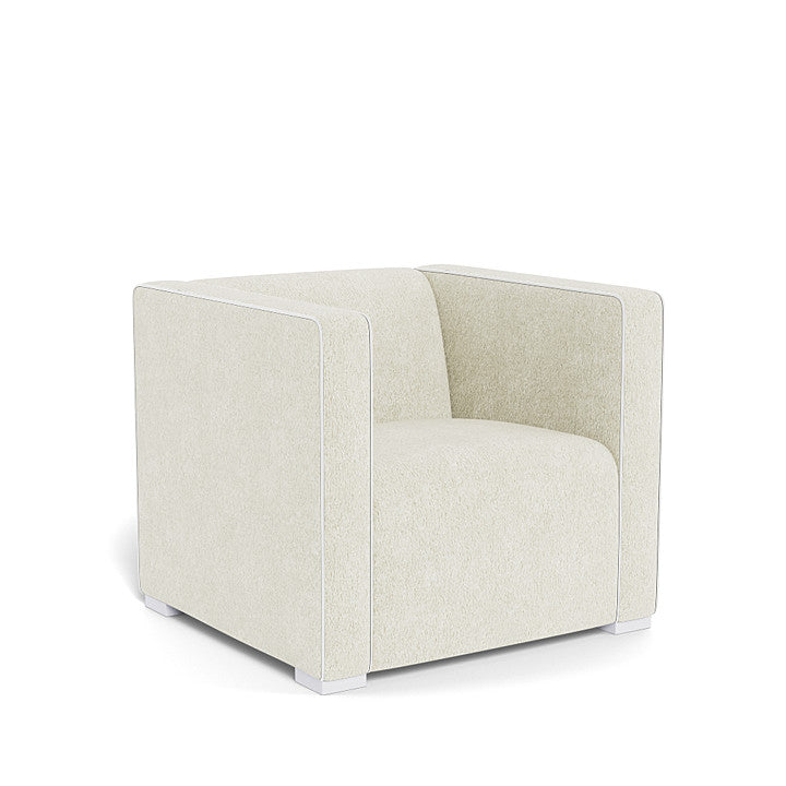 Monte Cub Chair Faux Sheepskin in -- Color_White