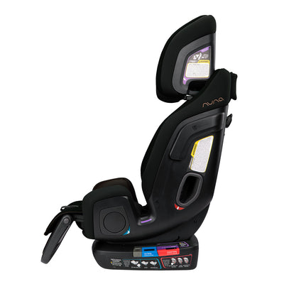 Head Rest extended in the profile view of Nuna EXEC Car Seat in Color_Riveted