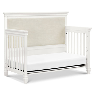Darlington 4-in-1 Convertible Crib in Warm White as daybed