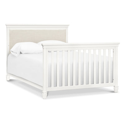 Darlington 4-in-1 Convertible Crib in Warm White as full-size bed