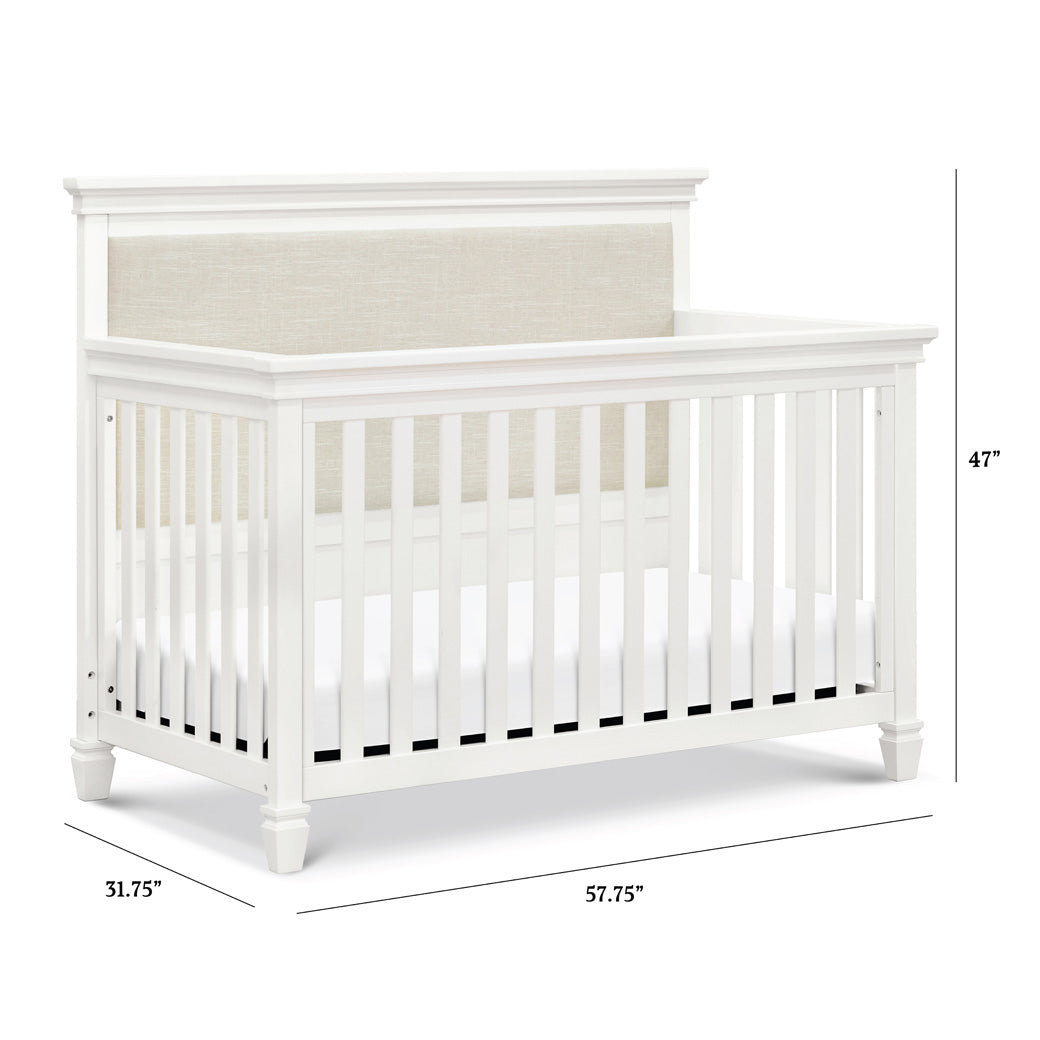 Dimensions of Darlington 4-in-1 Convertible Crib in Warm White