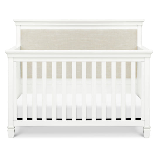 Darlington 4-in-1 Convertible Crib in Warm White front view