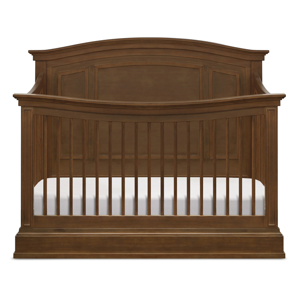 Front view of Namesake's Durham 4-in-1 Convertible Crib in -- Color_Derby Brown