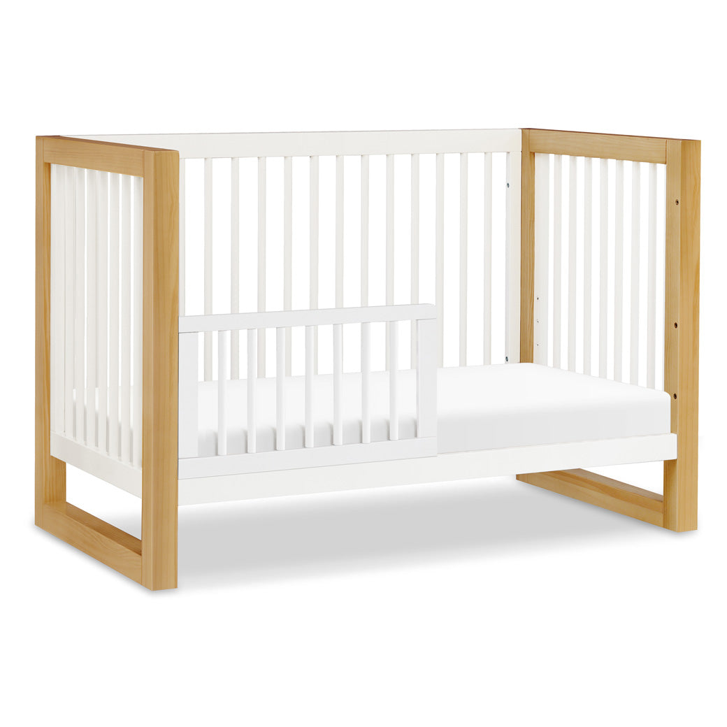 Namesake's Nantucket 3-in-1 Convertible Crib as toddler bed in -- Color_Warm White/Honey