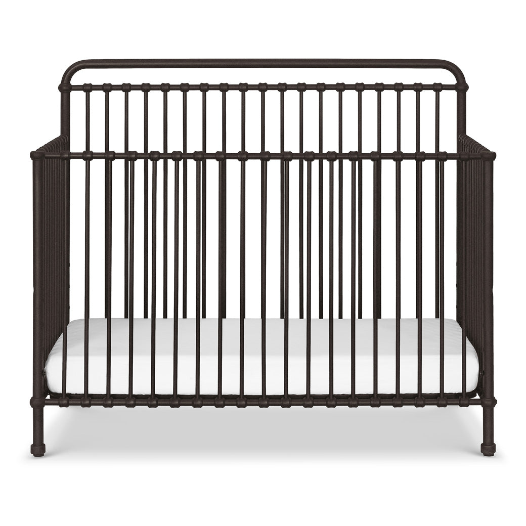 Front view of Namesake's Winston 4 in 1 Convertible Crib in -- Color_Vintage Iron