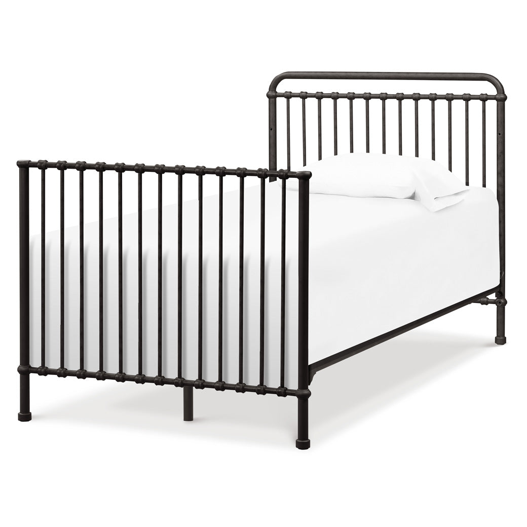 Namesake's Winston 4-in-1 Convertible Mini Crib as full-size bed in -- Color_Vintage Iron
