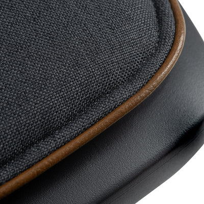Up close of stitching on Nuna EXEC Car Seat in Color_Ocean