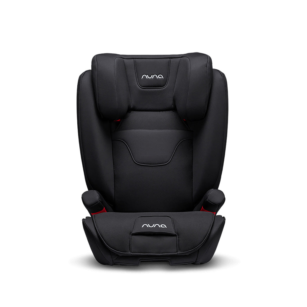 Front view of Nuna AACE Booster Seat in -- Color_Caviar