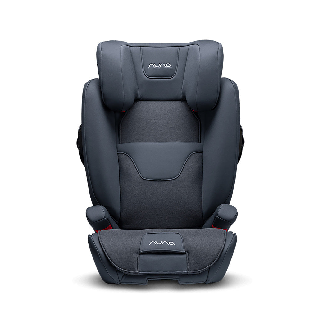 Front view of Nuna AACE Booster Seat with slightly extended headrest in -- Color_Lake