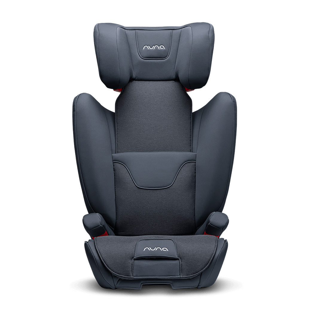 Front view of Nuna AACE Booster Seat with extended headrest in -- Color_Lake