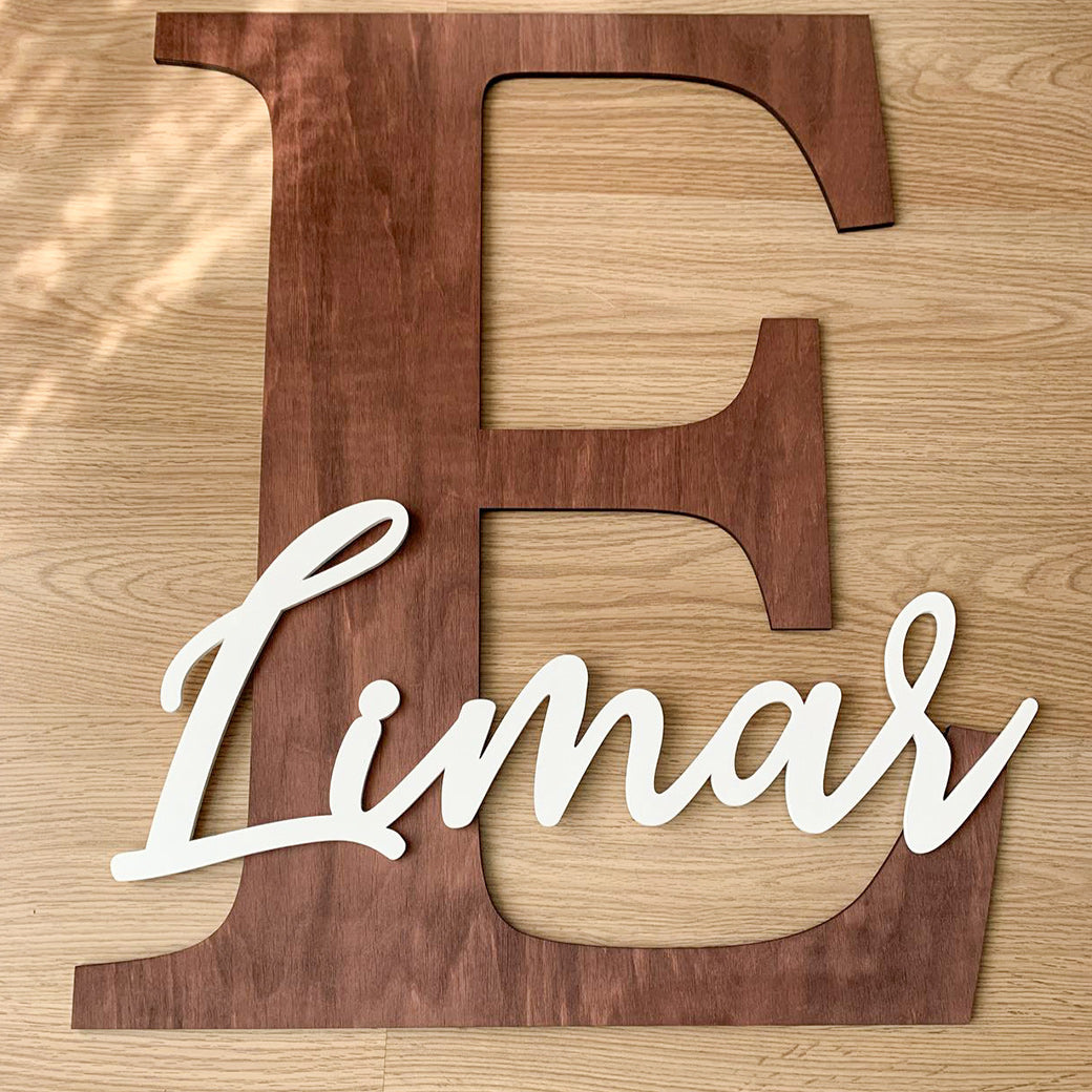 Nursery Initial & Name On It