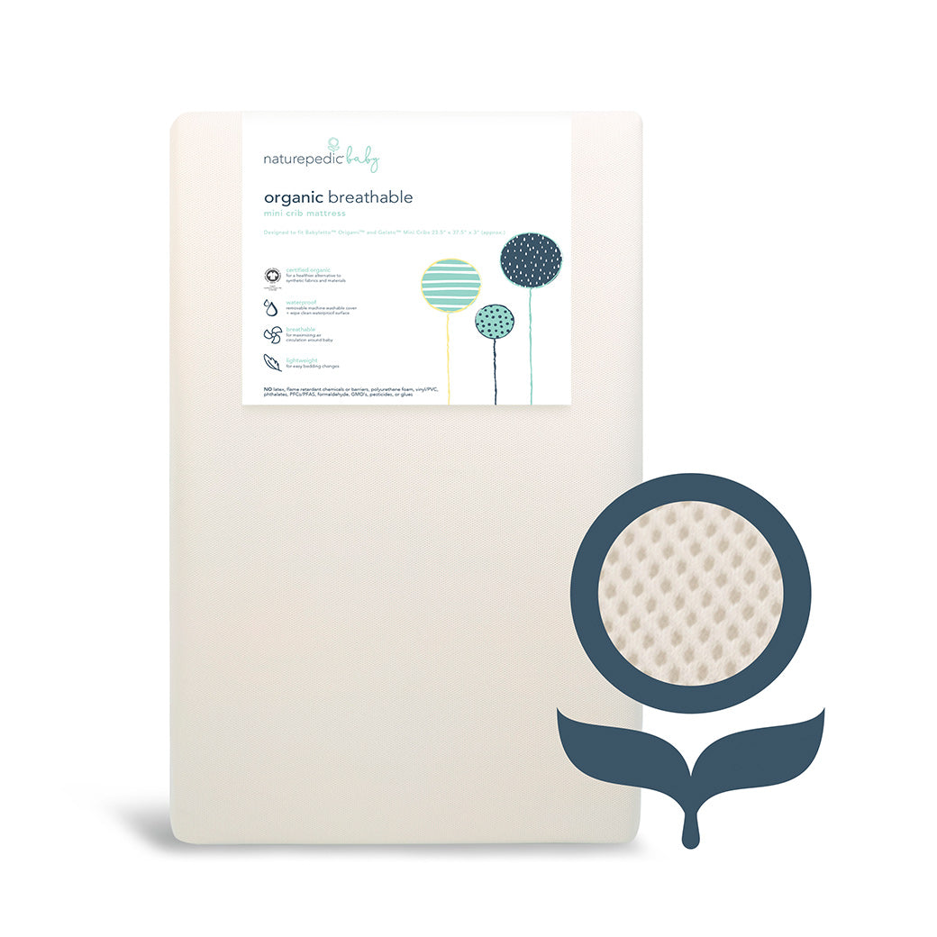 Organic Breathable Mini Crib Mattress