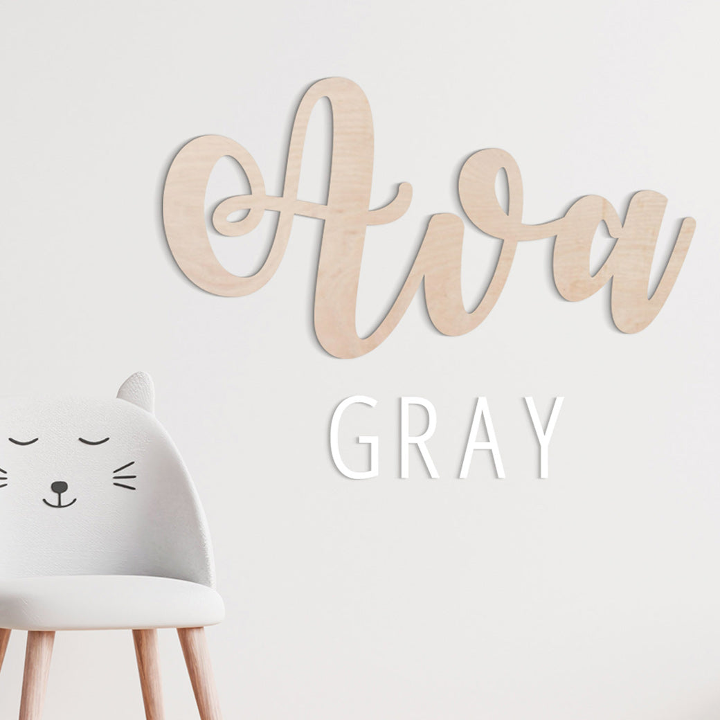 First & Middle Name Sign