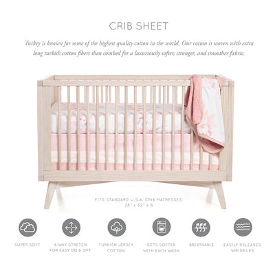 Prim Jersey Crib Sheet