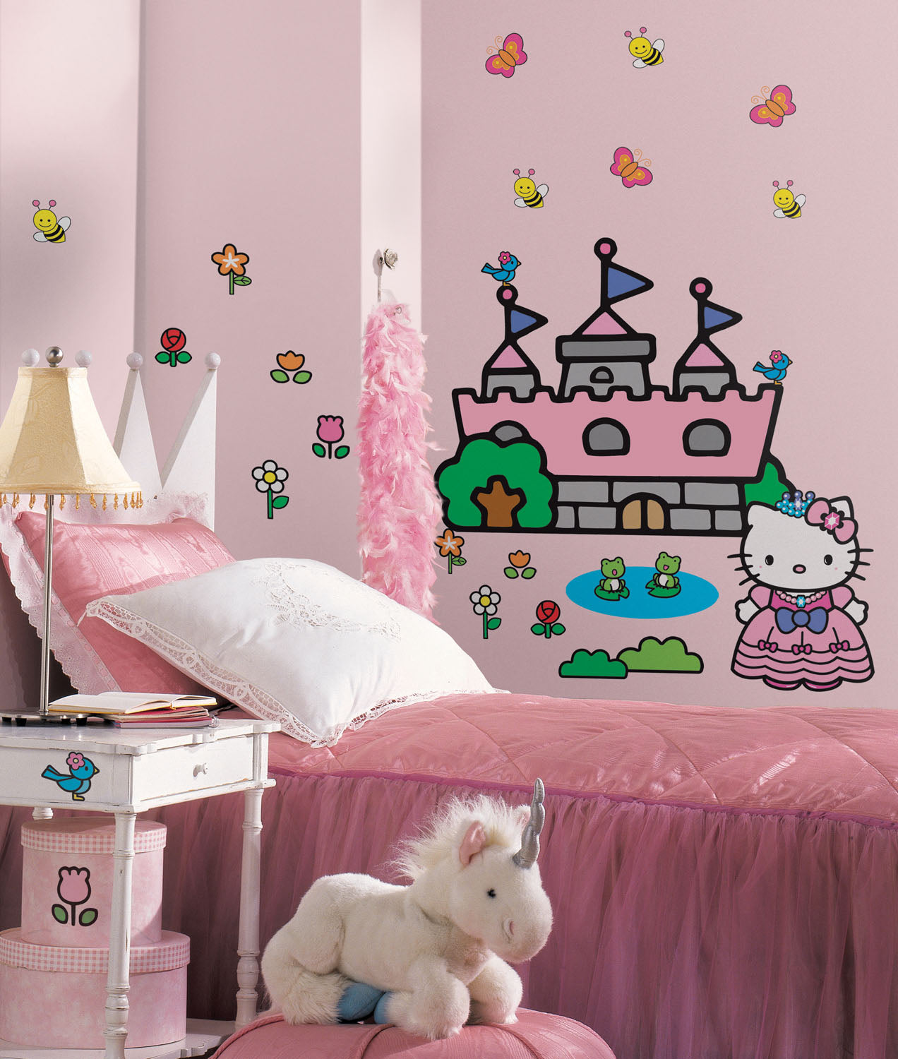 Hello Kitty Princess Castle Giant Wall Decals