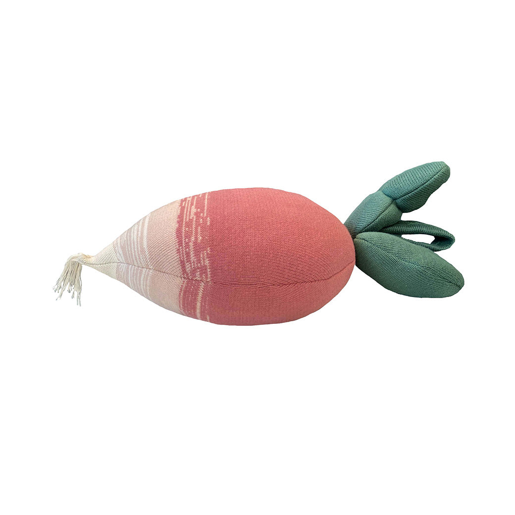 Ramona The Radish Knitted Cushion