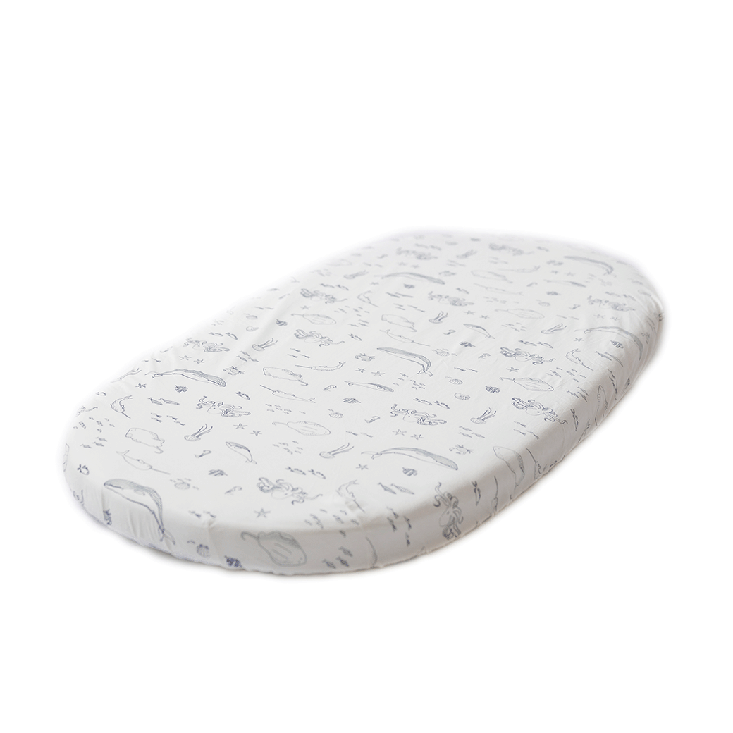 Stokke's Sleepi V3 Fitted Sheet By Pehr in -- Color_Life Aquatic