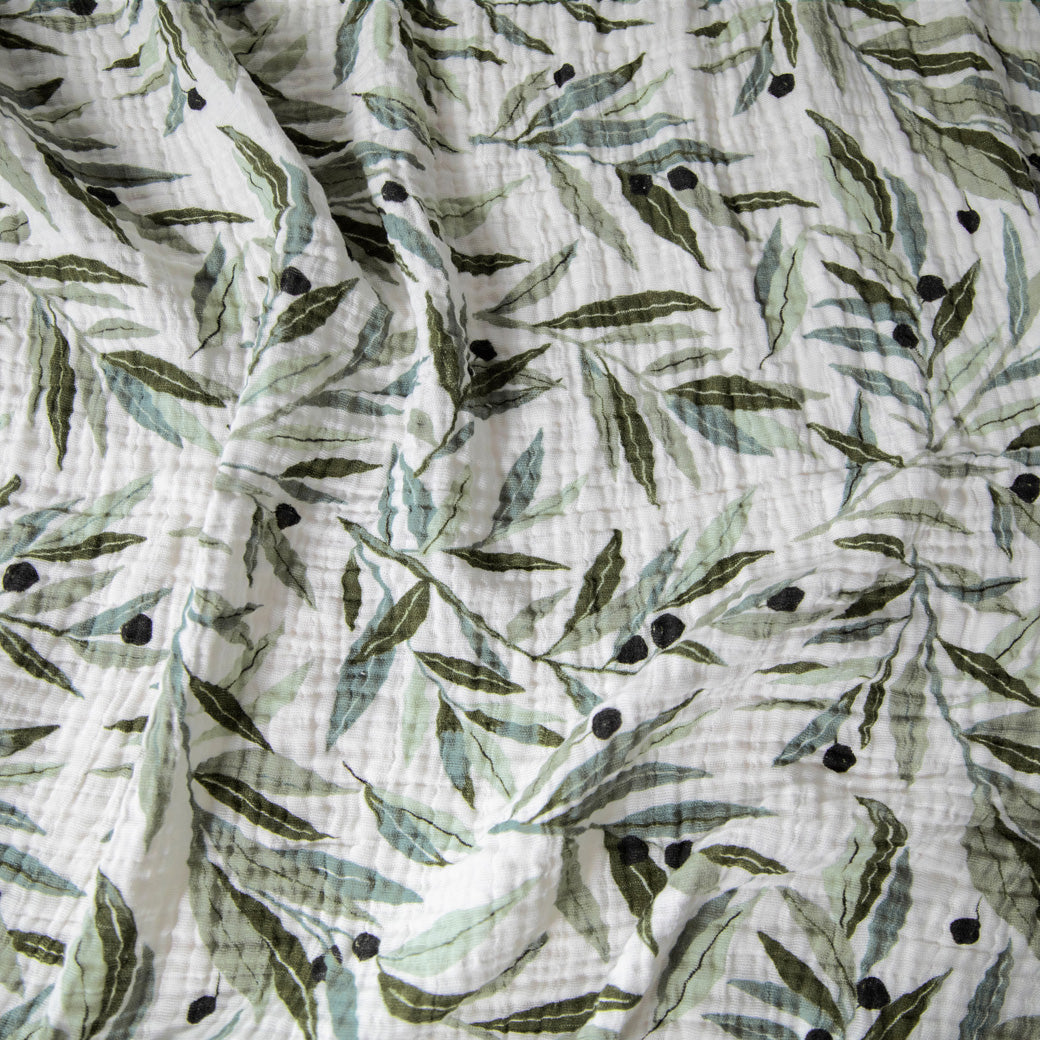 Babyletto-Swaddle-In-GOTS-Certified-Organic-Muslin-Cotton--Color_Olive Branches