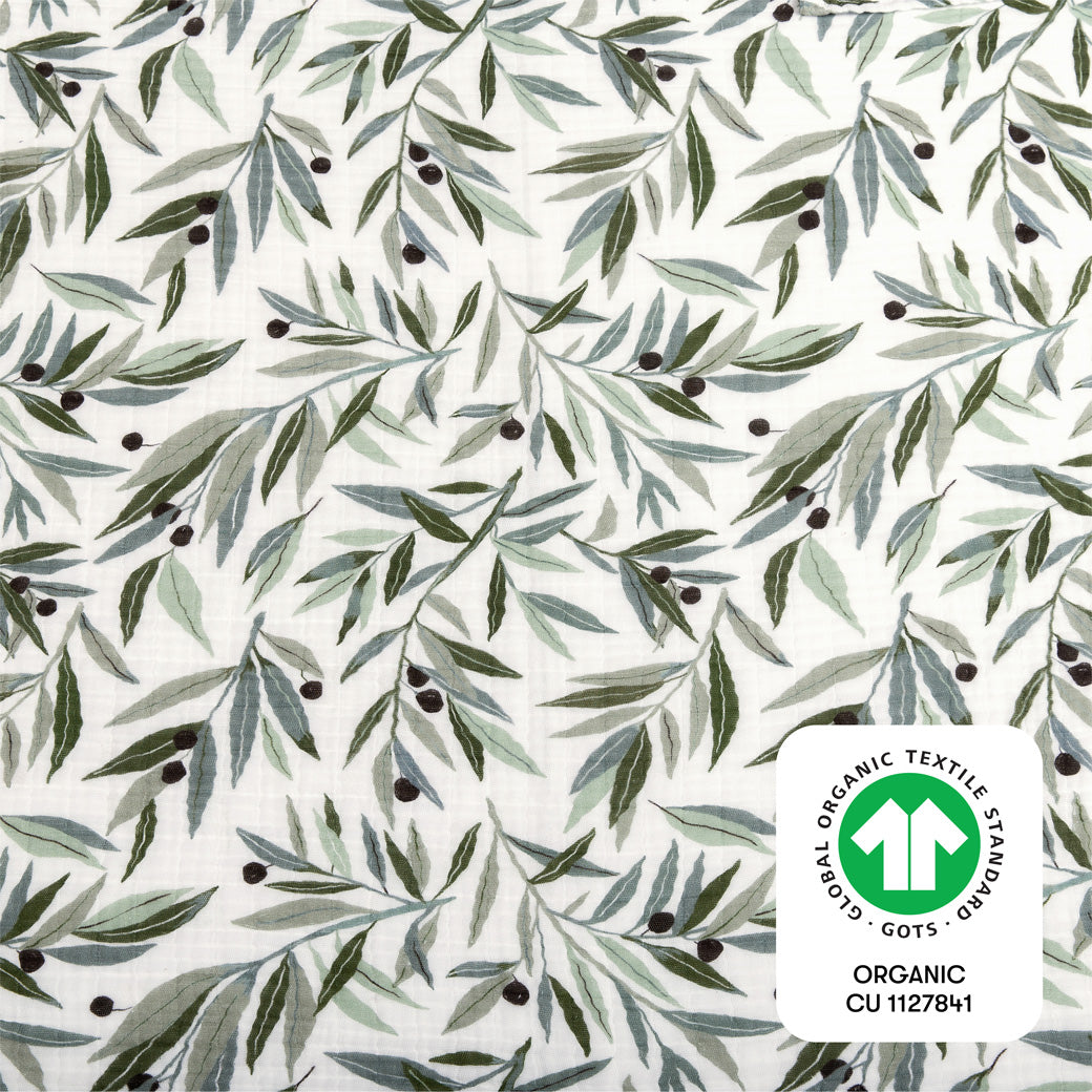 Babyletto-Swaddle-In-GOTS-Certified-Organic-Muslin-Cotton--Color_Olive Branches