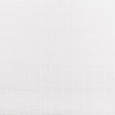 Closeup of pattern of Babyletto's All-Stages Midi Crib Sheet In GOTS Certified Organic Muslin Cotton in -- Color_White