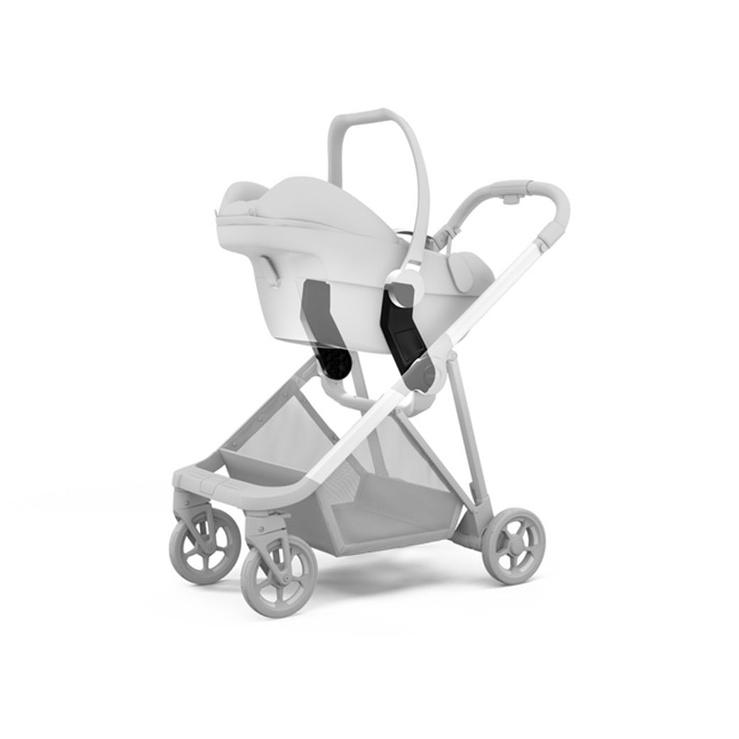 Thule Shine Car Seat Adapter for BeSafe, Clek, Cybex, Joie, Maxi-Cosi & Nuna lets you quickly and easily attach an infant car seat to your stroller