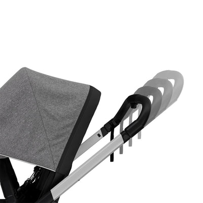 Expandable handlebar of the Thule Shine Stroller in -- Color_Grey Melange
