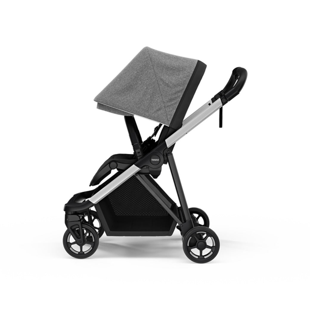 Side view of the Thule Shine Stroller in -- Color_Grey Melange