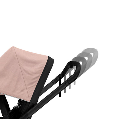Expandable handlebar of the Thule Shine Stroller in -- Color_Misty Rose