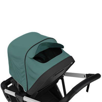 Top view of the Thule Shine Stroller in -- Color_Mallard Green