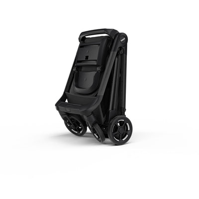 Folded Thule Shine Stroller in -- Color_Black