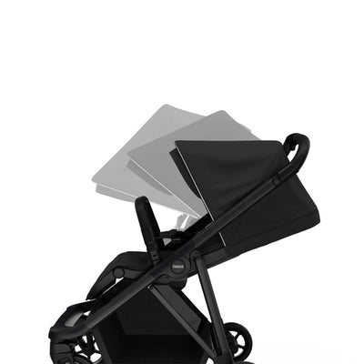 Extendable canopy of the Thule Shine Stroller in -- Color_Black