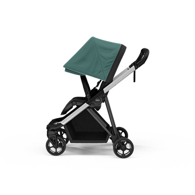 Side view of the Thule Shine Stroller in -- Color_Mallard Green