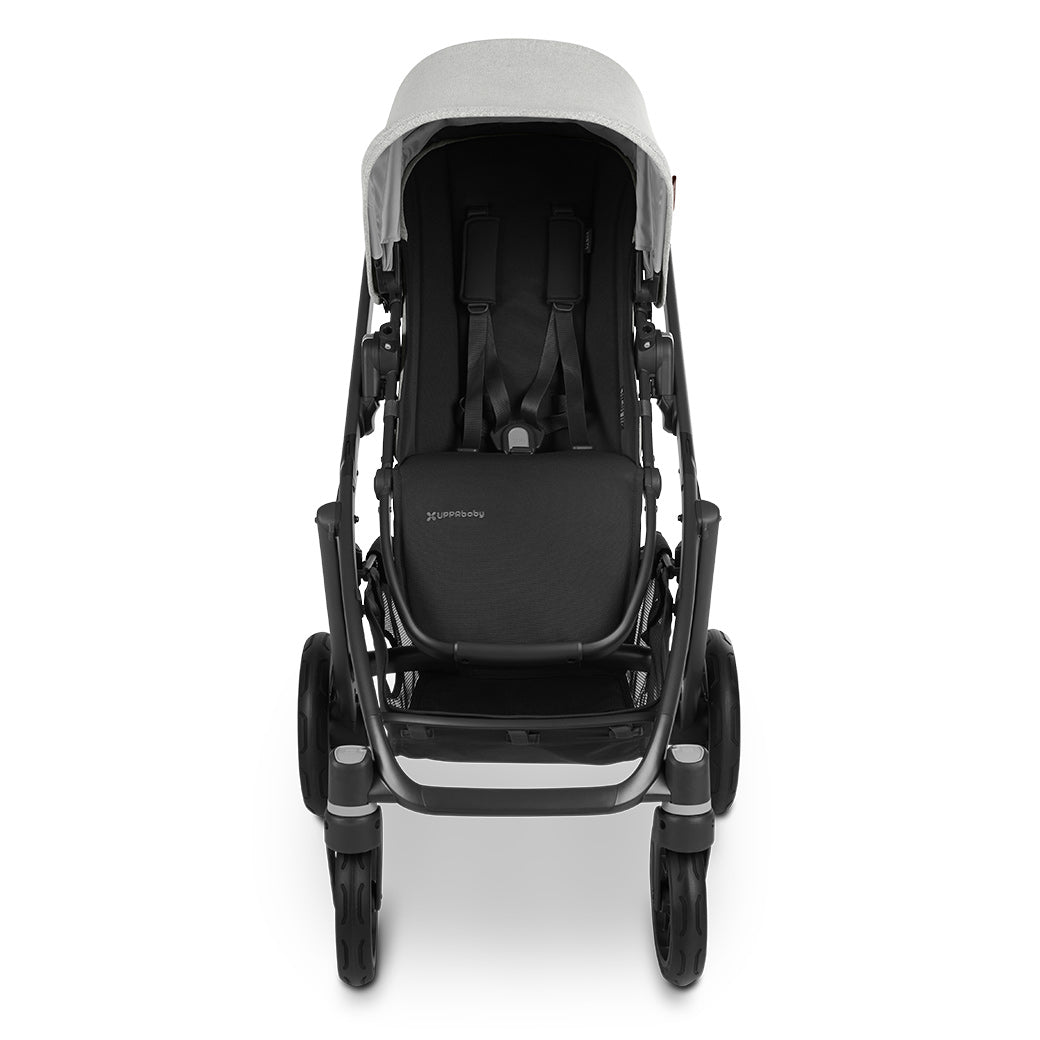 Front view looking into UPPAbaby Vista v2 stroller in -- Color_Anthony