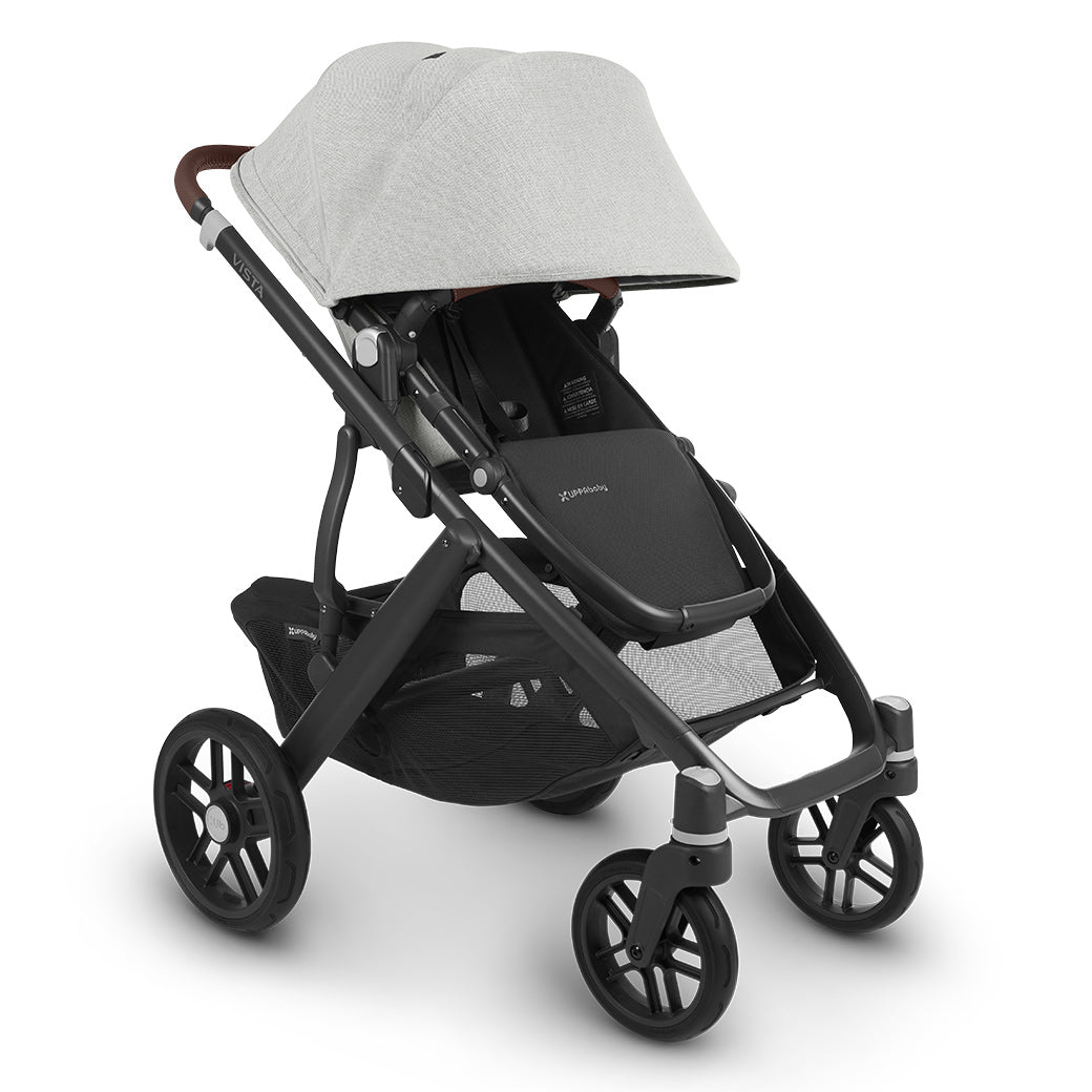 UPPAbaby VISTA V2 Travel System stroller with canopy all the way down  in -- Color_Anthony